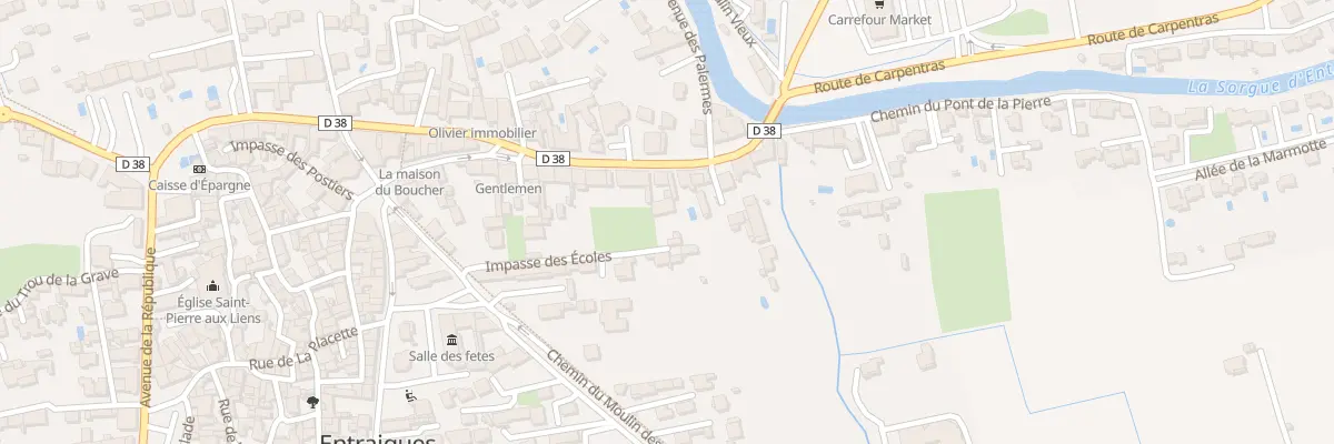 Plan du 244 Rte de Carpentras à Entraigues-sur-la-Sorgue