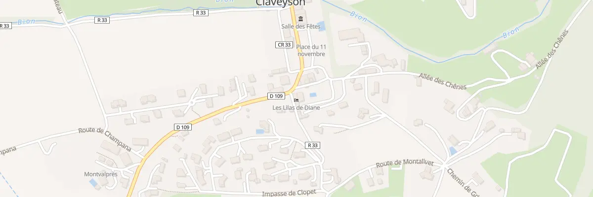 Plan du 245 Rte du Pilon à Claveyson