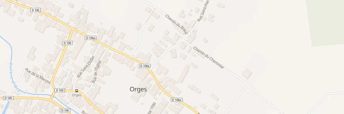 Plan du 4 Rue Saint Pierre à Orges