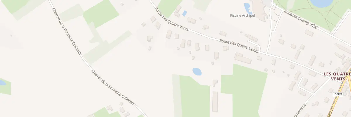 Plan du 1090 Rte des Quatre Vents à Reyssouze