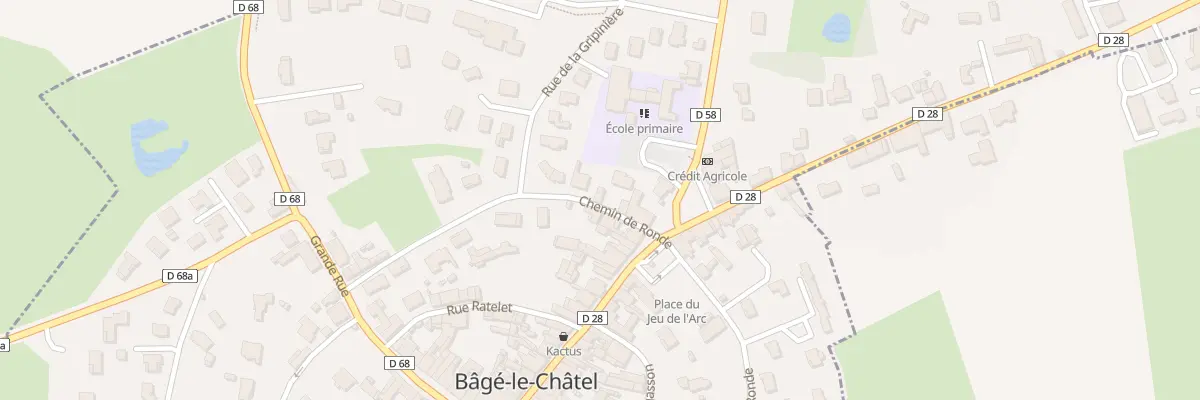 Plan du 1199 Che de Ronde à Bâgé-le-Châtel