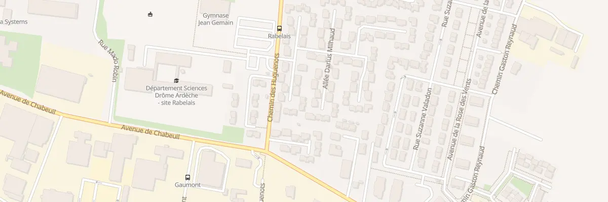 Plan du 16 All Darius Milhaud à Valence