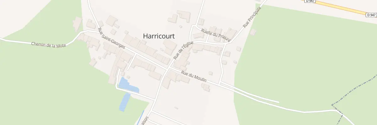 Plan du 5008 Rue de l’Eglise à Harricourt