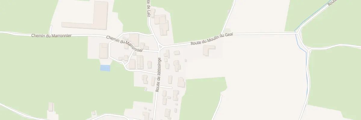 Plan du 50 Rte du Moulin du Geai à Biziat