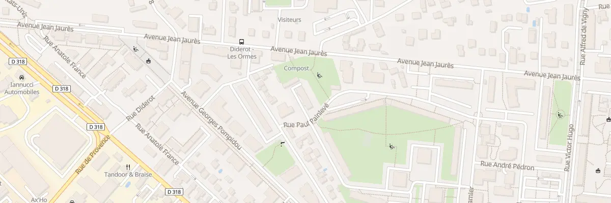 Plan du 1 Pl Molière à Saint-Priest