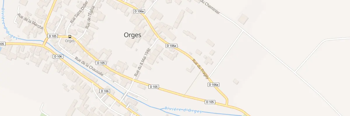Plan du 26 Rue du Pragey à Orges