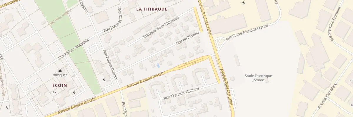 Plan du 9 Rue de l’Avenir à Vaulx-en-Velin