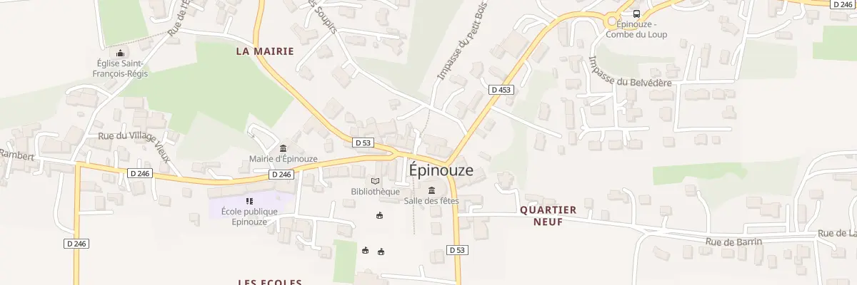 Plan du 8 Rue de la Halle à Épinouze