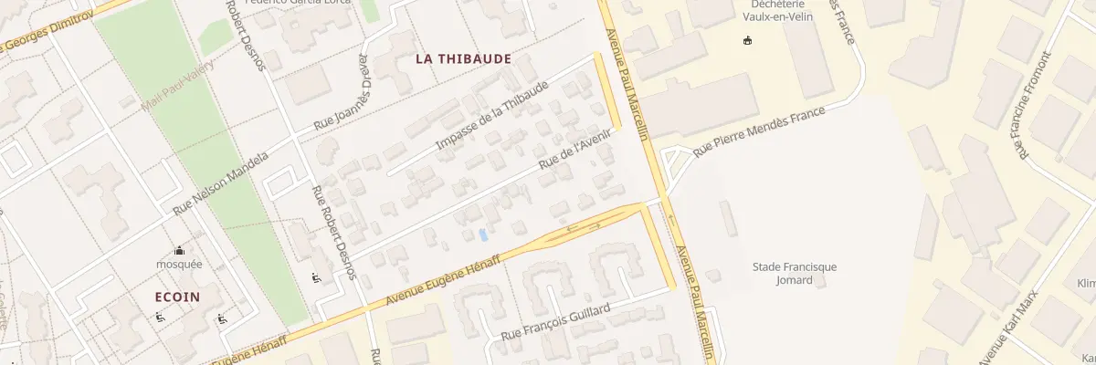 Plan du 7 Rue de l’Avenir à Vaulx-en-Velin