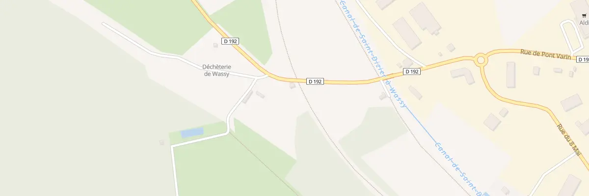 Plan du 9005 Rue de Pont Varin à Wassy