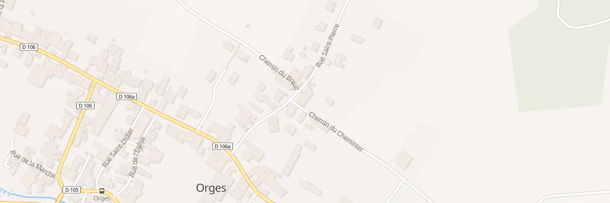 Plan du 12 Rue Saint Pierre à Orges