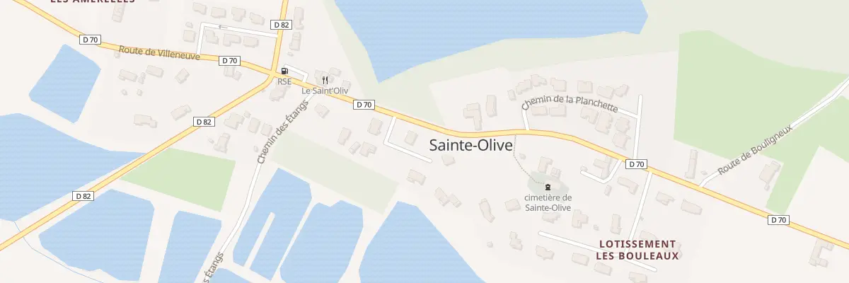 Plan du 3 Lot Le Chateau à Sainte-Olive