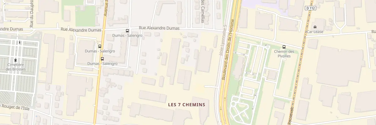 Plan du 98B Rue Alexandre Dumas à Vaulx-en-Velin