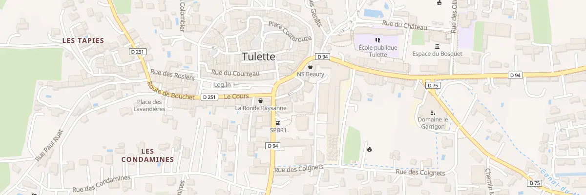 Plan du 4 Tra des Tisserands à Tulette