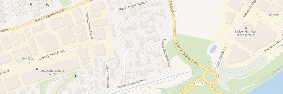 Plan du 6 Che Louis Blériot à Vaulx-en-Velin