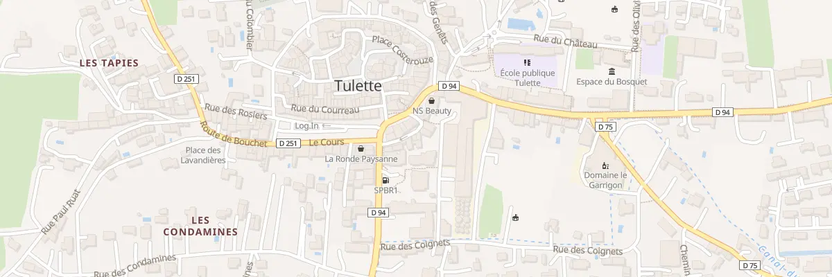 Plan du 8 Tra des Tisserands à Tulette