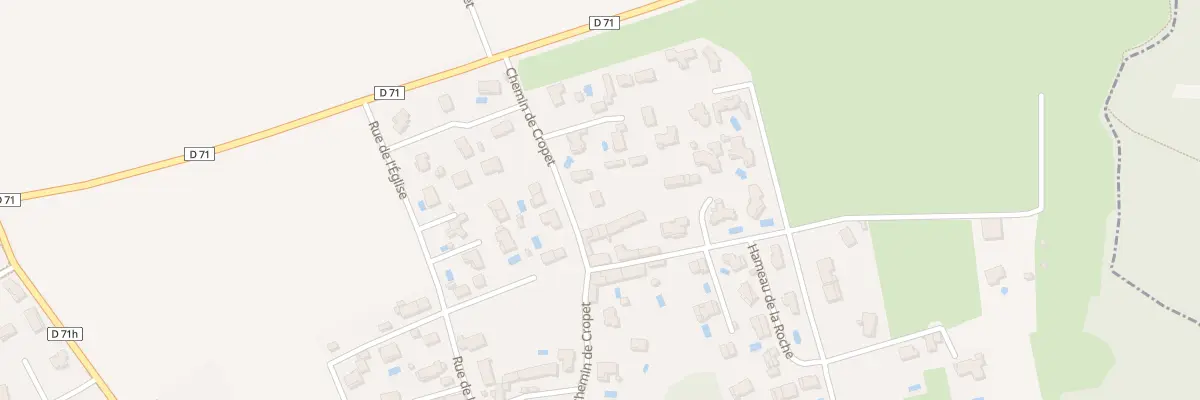 Plan du 10 Rue de Cropet à Neyron
