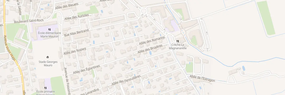 Plan du 90 All des Bruyéres à Entraigues-sur-la-Sorgue