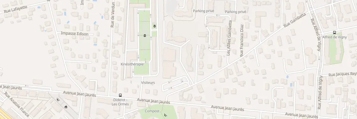 Plan du 5 Rue Gambetta à Saint-Priest