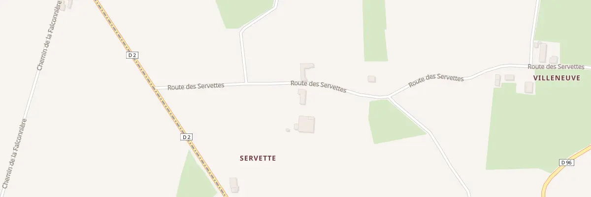 Plan du 625 Rte des Servettes à Biziat