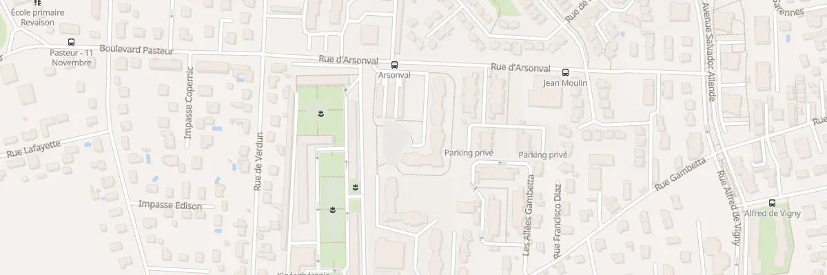 Plan du 35 Rue d’Arsonval à Saint-Priest