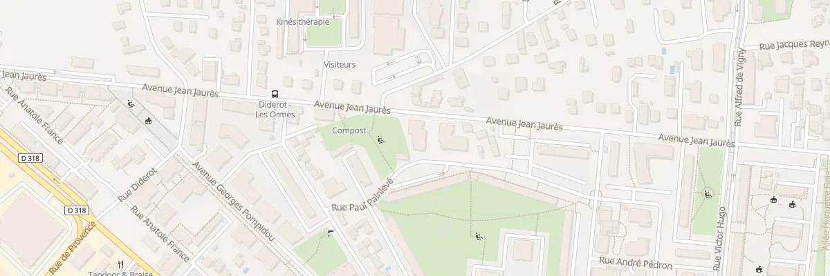 Plan du 71 Av Jean Jaurès à Saint-Priest