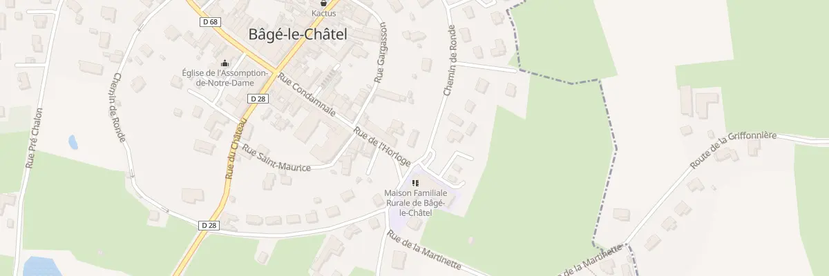 Plan du 5040 A l’Horloge à Bâgé-le-Châtel