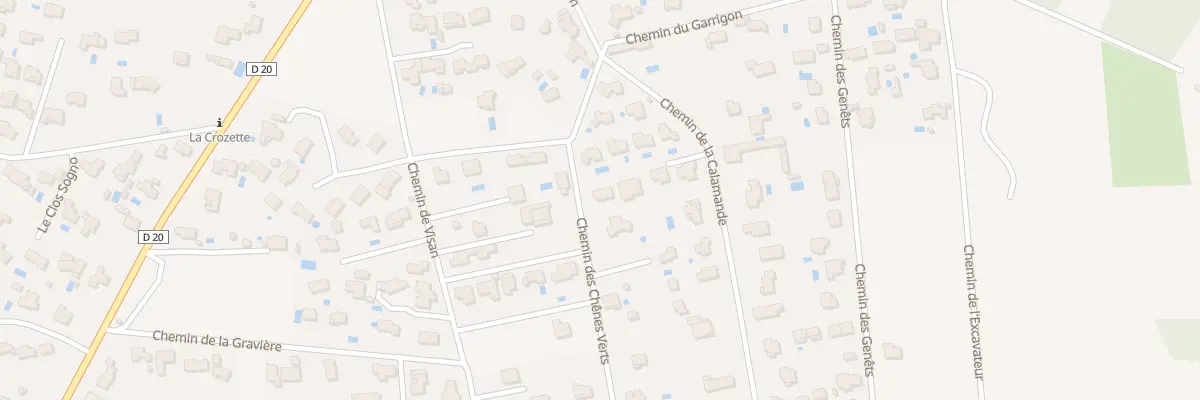Plan du 9001 Che des Chenes Verts à Grillon