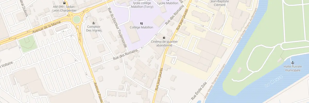 Plan du 38 Rue Jean Jaurés à Sedan