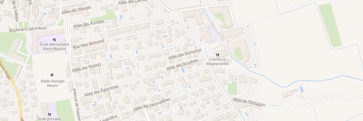 Plan du 72 All des Bruyéres à Entraigues-sur-la-Sorgue