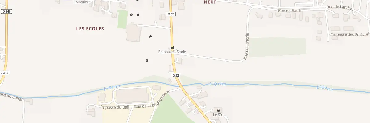 Plan du 225 Rte de Saint-Sorlin à Épinouze