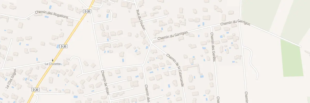 Plan du 166 Che de la Calamande à Grillon