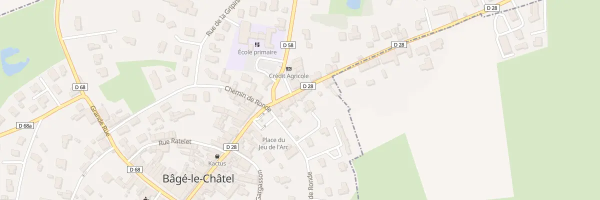 Plan du 44 Pl Puthod à Bâgé-le-Châtel
