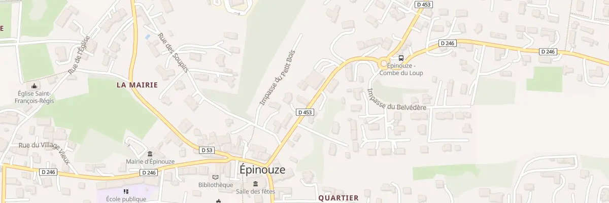 Plan du 115 Rte de Jarcieu à Épinouze