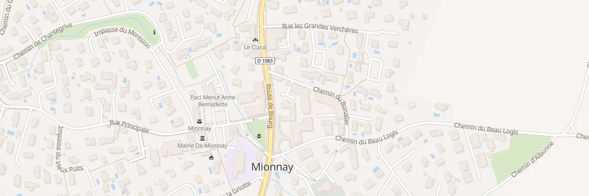 Plan du 62 Che du Bonatier à Mionnay