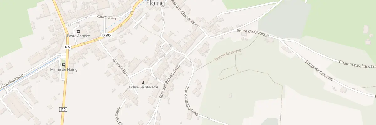 Plan du 1 Rue des Braves Gens à Floing