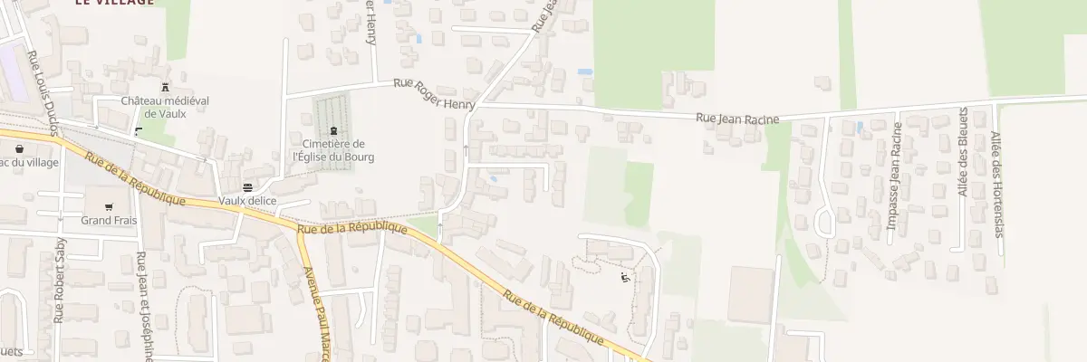 Plan du 12 Rue Jean Jaurès à Vaulx-en-Velin