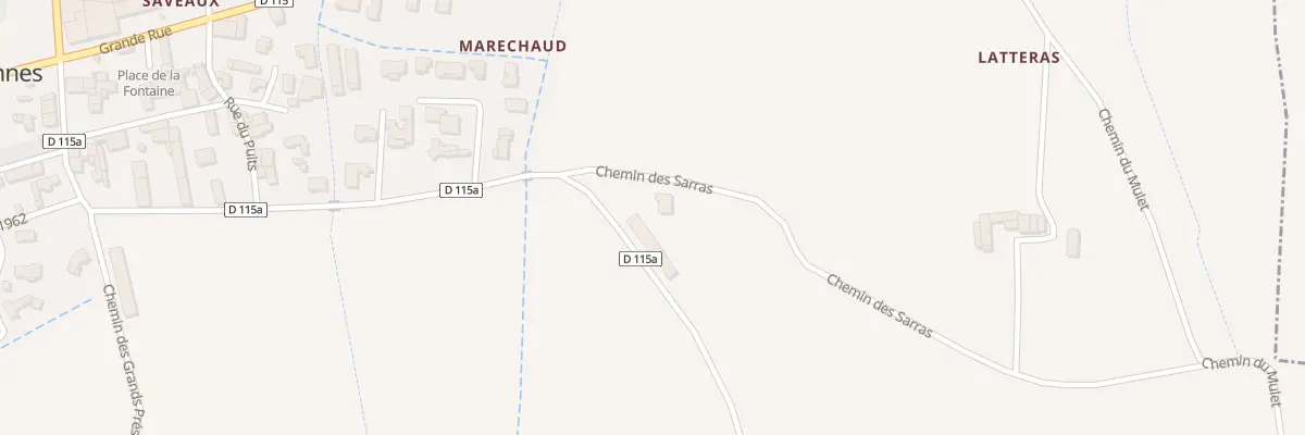 Plan du 64 Che des Sarras à Chavannes