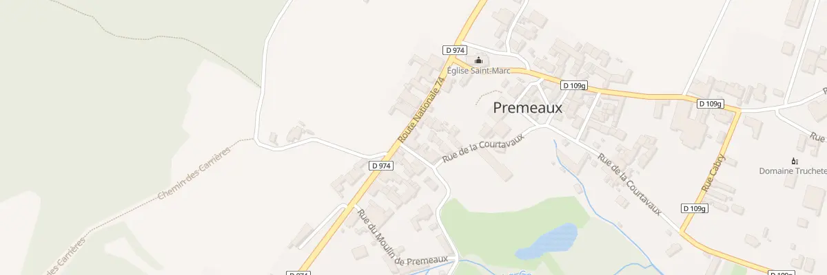 Plan du 7 Rte Nationale 74 à Premeaux-Prissey