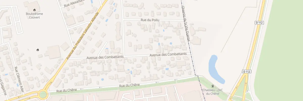 Plan du 31 Av des Combattants à Bron