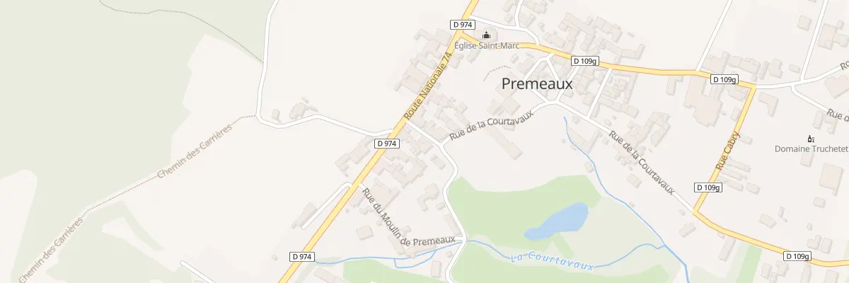 Plan du 5 Rue de la Courtavaux à Premeaux-Prissey