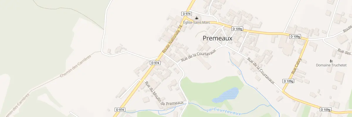 Plan du 4 Rue de la Courtavaux à Premeaux-Prissey