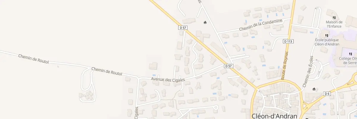 Plan du 5105 Tourton à Cléon-d’Andran