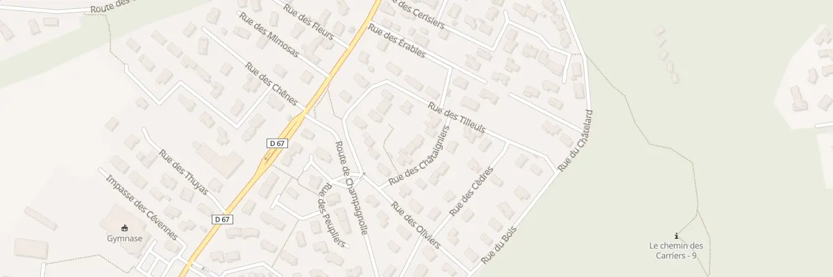 Plan du 6 Rue des Chataigners à Châteauneuf-sur-Isère