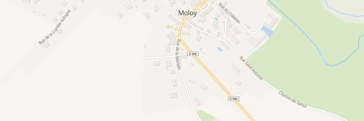 Plan du 3 Che de la Montee à Moloy