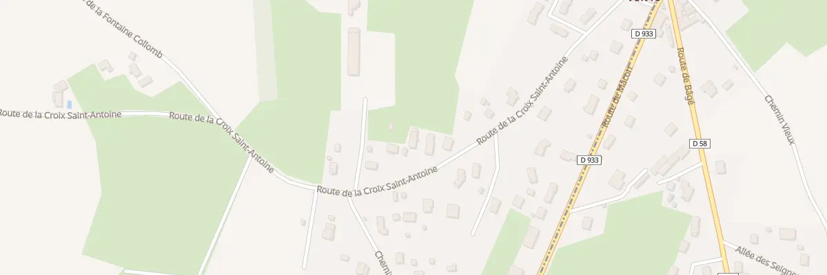 Plan du 335 Rte de la Croix St Antoine à Reyssouze
