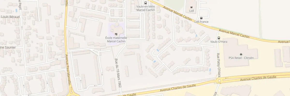 Plan du 14 Rue Marcel Achard à Vaulx-en-Velin