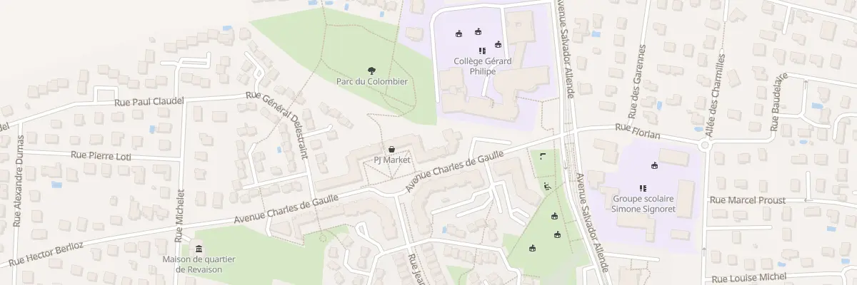 Plan du 1 Av Charles de Gaulle à Saint-Priest