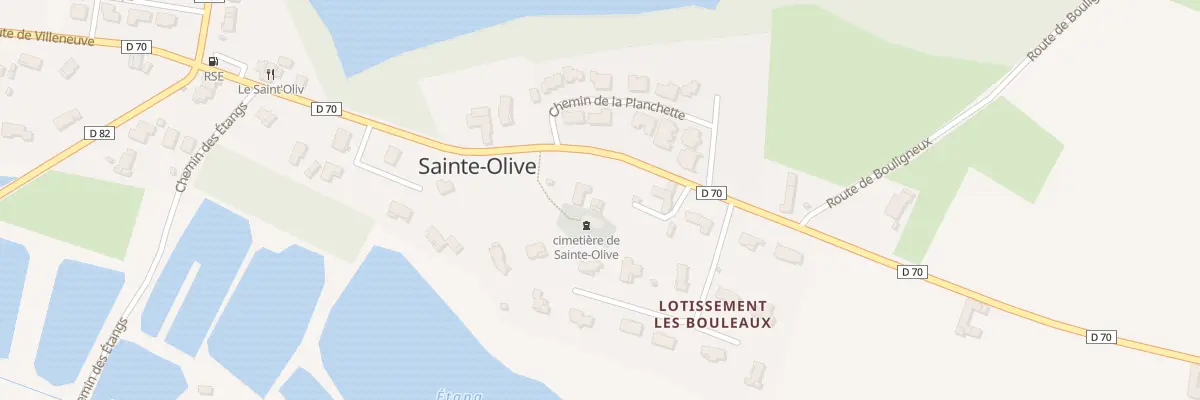 Plan du 74 Imp de l’Ancienne Ecole à Sainte-Olive