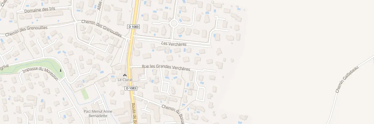 Plan du 3 Rue les Grandes Verchères à Mionnay
